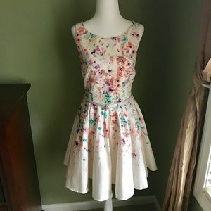 Lauren Conrad Aqua Flurs Dress.